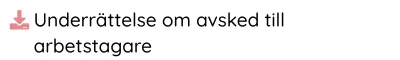 Underrättelse om avsked till arbetstagare