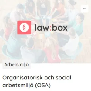 Grundläggande Organisatorisk och social arbetsmiljö (OSA)